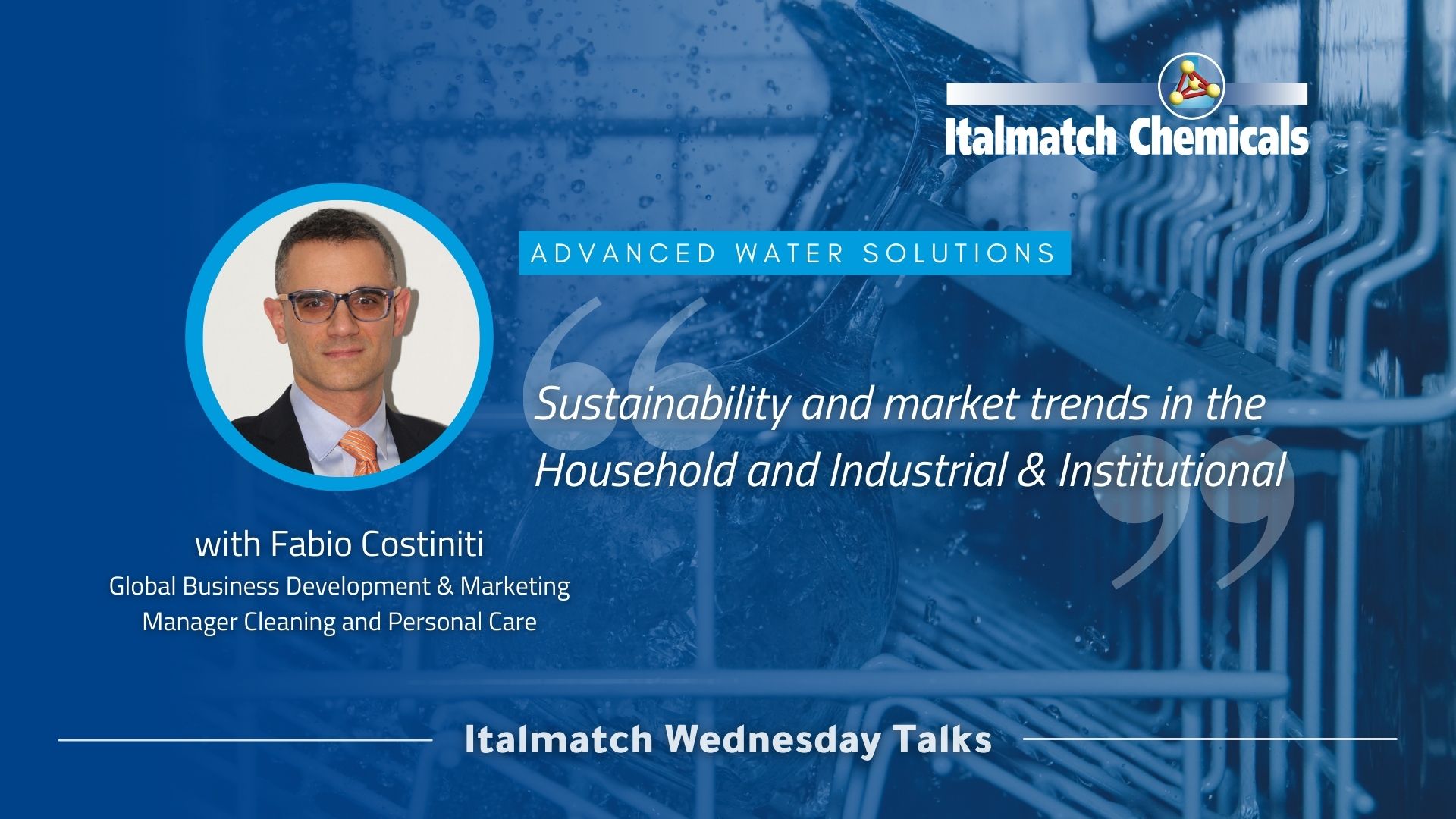Household and Industrial & Institutional sustainability for Italmatch Advanced Water Solutions