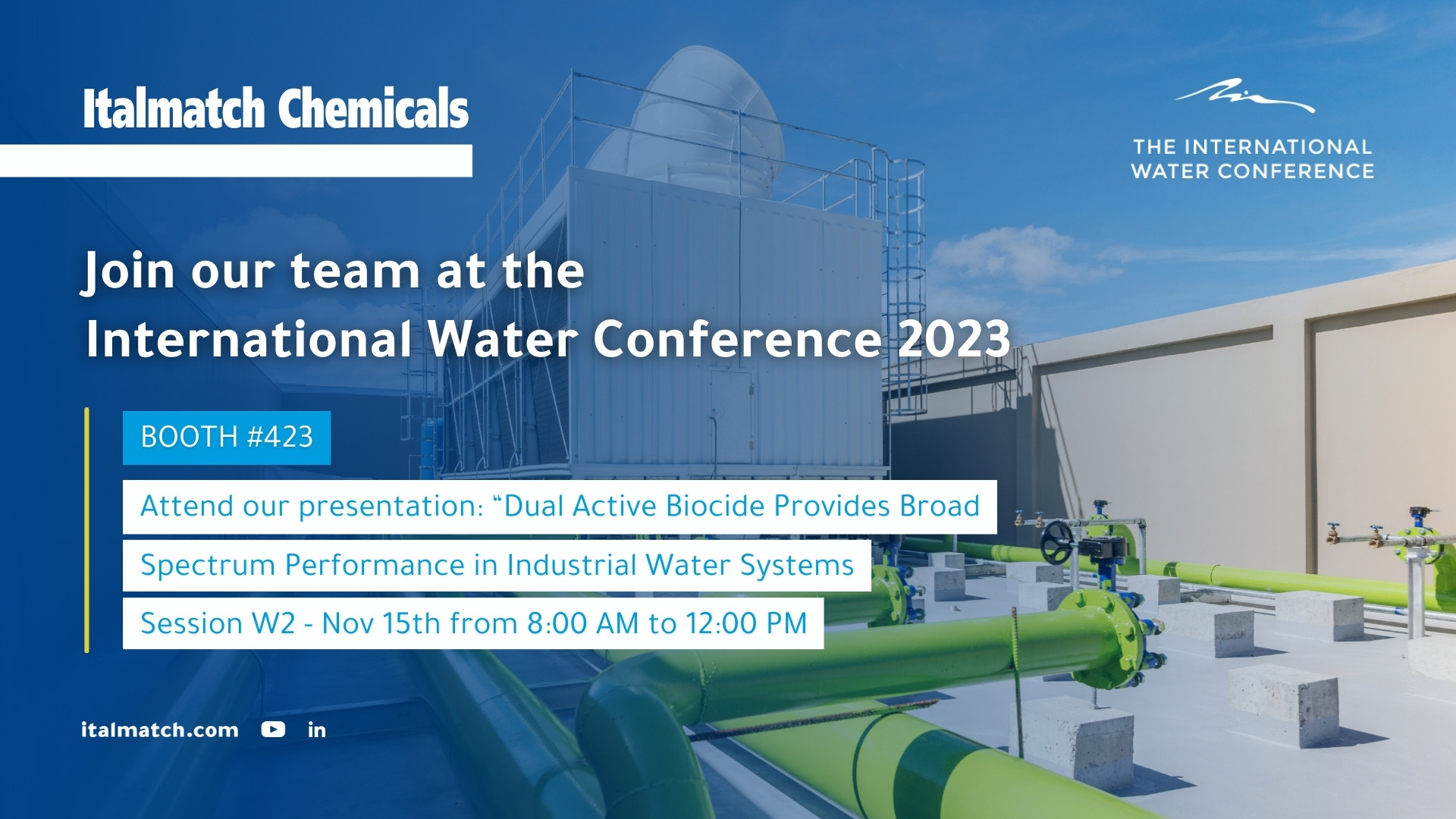 Italmatch Chemicals at the International Water Conference 2023